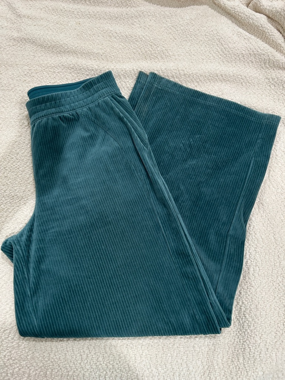lululemon athletica Teal Corduroy Track Pants